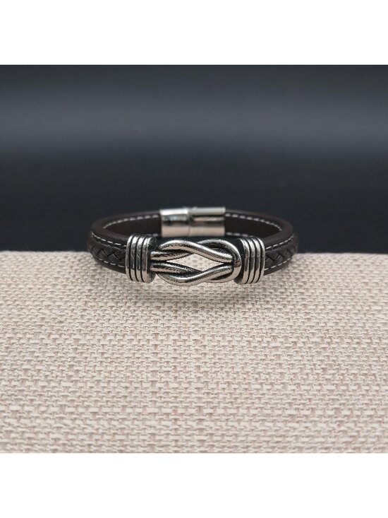 Sailors Knot Bracelet - Etsy 8 Inch Stainless Steel Braided Leather Sailor\'s Knot Bracelet B1166